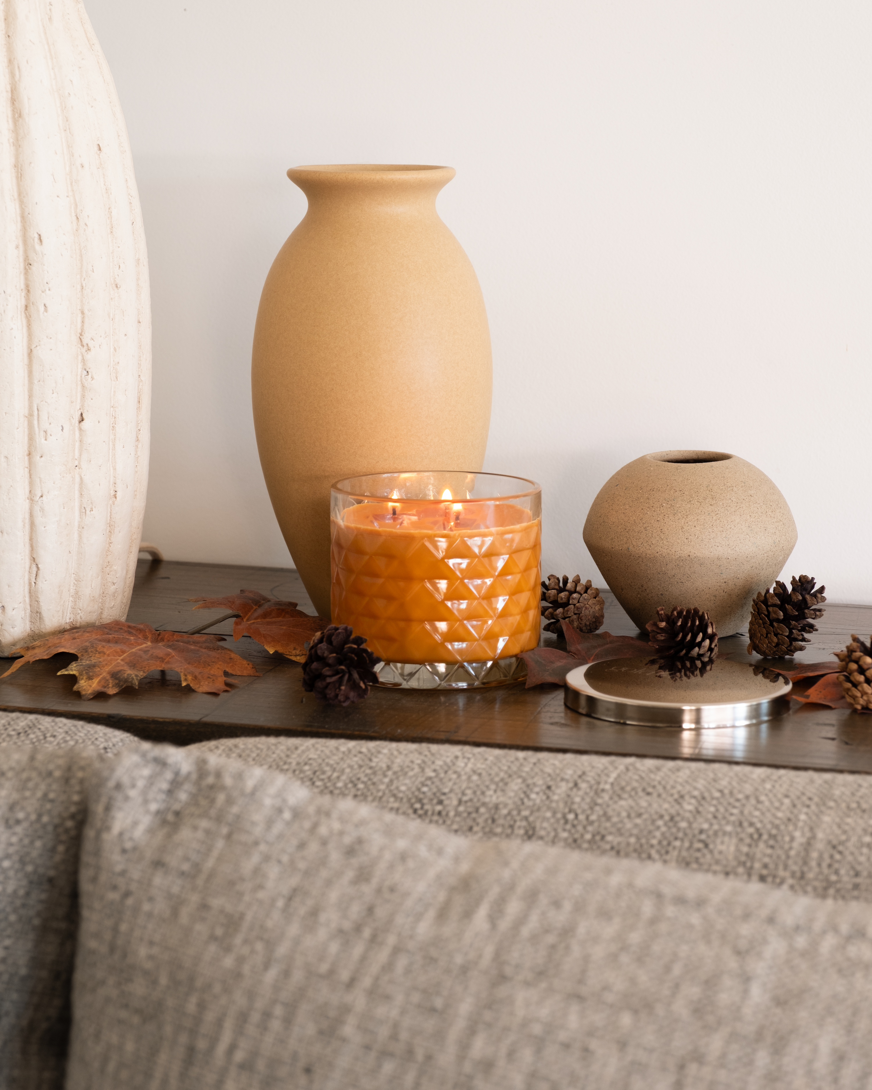 Pêches et citrouille originales